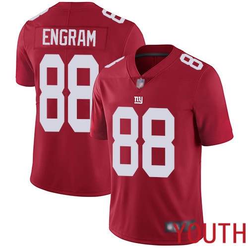 Youth New York Giants #88 Evan Engram Red Limited Red Inverted Legend Football NFL Jersey